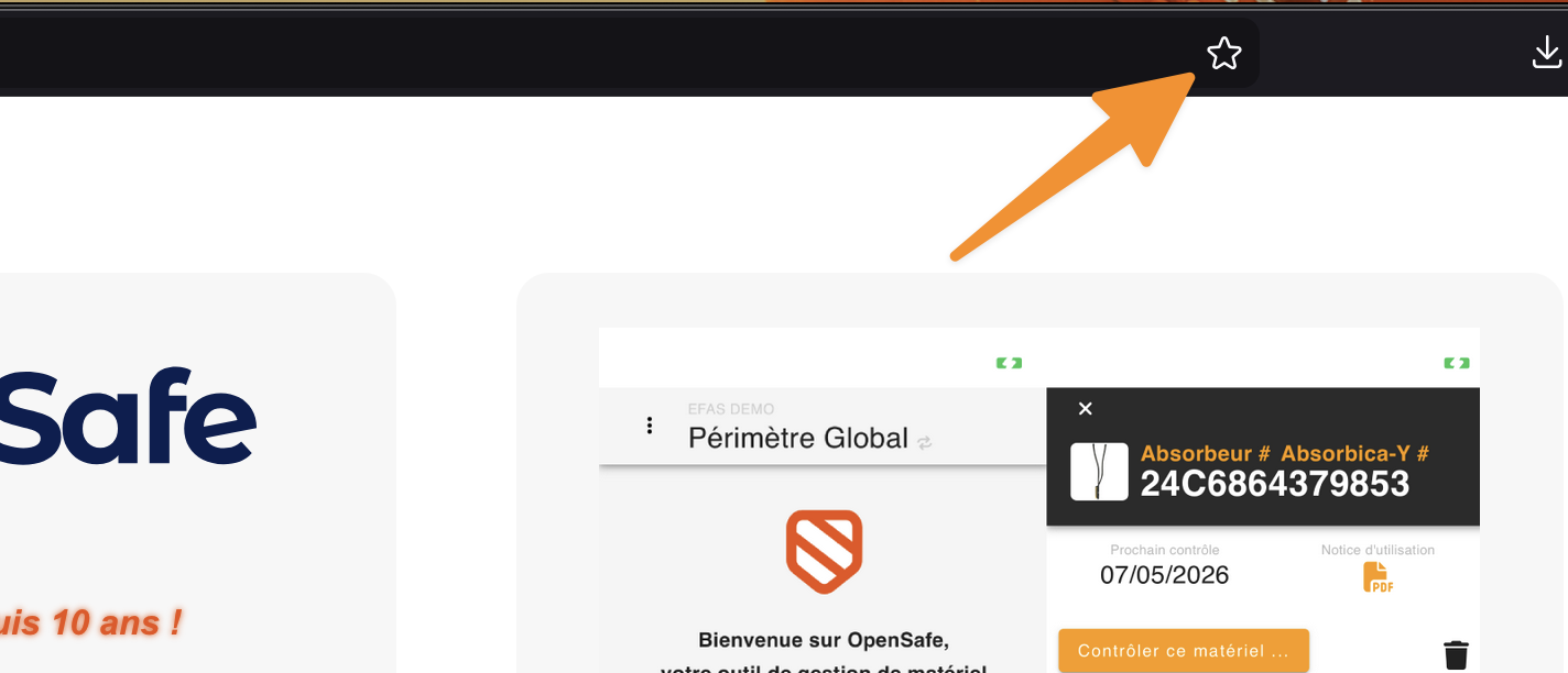 Étoile favoris Firefox