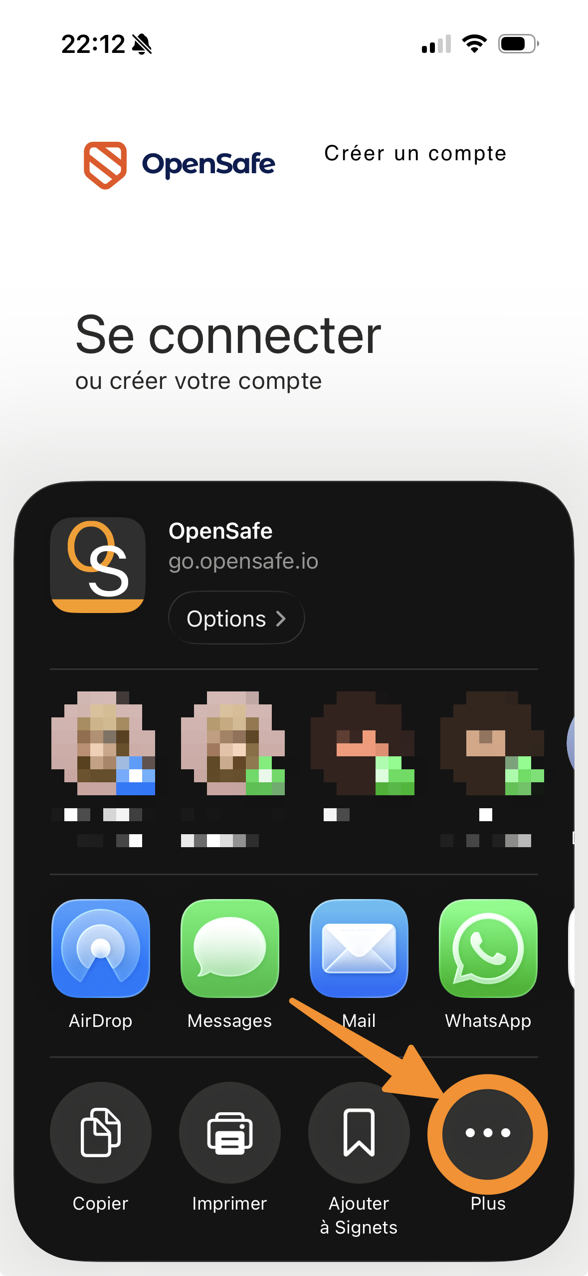 Confirmation ajout Safari